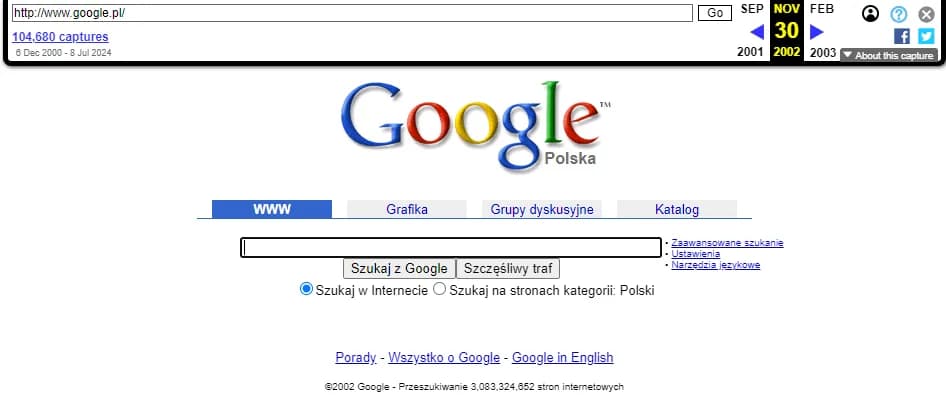 Jak zobaczyć stare strony internetowe i odzyskać utracone informacje Jak zobaczyć stare strony internetowe i odzyskać utracone informacje